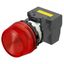 M22N Indicator, Plastic projected, Red, Red, 220/230/240 V AC, push-in A2265040E thumbnail 1