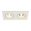 NEW TRIA II MR16 downlight, rectangular, matt white, max. 2x50W, incl. clip springs thumbnail 3