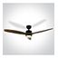 DARK WOOD BLACK ROD FAN 35W LED 22W CCTV IP20 230V thumbnail 1