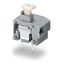 Stackable 2-conductor PCB terminal block push-button 0.75 mm² gray thumbnail 2