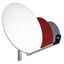 SAT Antenna  80/75cm, Steel, 39dB, foldable feed-arm, white thumbnail 6