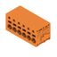 Printed circuit board terminals, 5.08 mm, Number of poles: 6, 90°, Solder pin length (l): 3.5 mm, tinned, orange, PUSH IN without actuator, Clamping range, max. : 2.5 mm², Box thumbnail 4