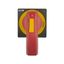 4.5IN LH HANDLE 8MM RED/YELLOW thumbnail 1