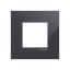 Frame 1-gang / 2-modules - Niessen logo - S - Tacteo Black thumbnail 1