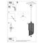 HANGING LAMP ALEXIA E27 1X60W IP20 thumbnail 3