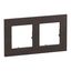 2 GANG PLATE DARK OAK thumbnail 1