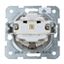 Socket outlet, flap cover, screw clamps, silver thumbnail 7
