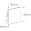 ANTHRACITE WALL LED 7W WW IP54 230V DARK LIGHT thumbnail 3