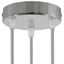 Cylindrical metal 3-hole ceiling rose kit thumbnail 1