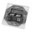 Outlet empty 2 modules(SFA)(SFB), 80x80mm, angled, RAL9010 thumbnail 2