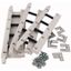 XDSSH10 Mounting kit, for dropper bar, PIFT, horizontal, 1000A, 3p thumbnail 1