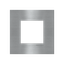 Frame 1-gang / 2-modules - Niessen logo - S - Stainless Steel thumbnail 1