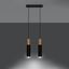 SOLLUX - pendant lamp PABLO 2 black SL.0633 thumbnail 5