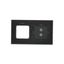 Quadruple loudspeaker socket, black matt thumbnail 2