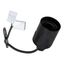 Renovation Lampholder E27 TP Black 15cm with dual connector thumbnail 2