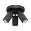 STYLISH BLACK CARBON CEILING LAMP ADJUSTABLE SPOTLIGHTS ON A 3XGU10 ROSEC thumbnail 11