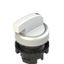 Illuminated long handle selector, 3 positions white with marking thumbnail 1