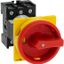 P1-25/V/SVB Main switch, P1, 25 A, rear mounting, 3 pole, Emergency switching off function, With red rotary handle and yellow locking ring, Lockable in the 0 (Off thumbnail 8