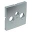 COVER PLATE FOR R-TV-SAT SOCKETS ALUMINIUM thumbnail 1