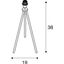 FENDA lamp base, E27, chrome, without lamp shade thumbnail 2