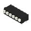 Printed circuit board terminals, 5.00 mm, Number of poles: 6, 90°, Solder pin length (l): 3.5 mm, black, PUSH IN with actuator, Clamping range, max. : 1.5 mm², Tube thumbnail 5