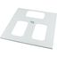 XSPTF1006-XF Top plate, F3A-flanges XF, for, WxD=1000x600mm, IP55, grey thumbnail 4