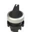 Short handle selector, 2 positions black with marking thumbnail 1