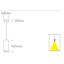 WHITE PENDANT GU10 10W DARK LIGHT thumbnail 2