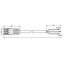 pre-assembled connecting cable;Eca;Socket/open-ended;red thumbnail 5