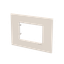 Frame - 1-gang / 3-modules - Niessen logo - White thumbnail 2