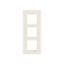 Frame 3-gang / 2+2+2-modules - Niessen logo - S - White thumbnail 1