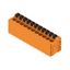 Printed circuit board terminals, 5.00 mm, Number of poles: 11, 180°, Solder pin length (l): 3.5 mm, tinned, orange, PUSH IN with actuator, Clamping range, max. : 2.5 mm², Box thumbnail 3