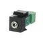 0229/43-500 Keystone module with 3.5mm Mini-Audio black thumbnail 3