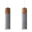 HANGING LAMP ZANE 2 GREY GU10 2X40W IP20 thumbnail 1
