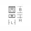 Mounting rigid L 30 B 32 H 13 colour: black thumbnail 4