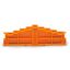 4-level end plate marking: 3-2-1-0--0-1-2-3 7.62 mm thick gray/gray thumbnail 2