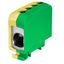 AL/CU universal rail-mounted terminal block ZGG1x95/2x35z-g yellow-green thumbnail 1