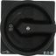 Main switch, P1, 40 A, rear mounting, 3 pole + N, STOP function, With black rotary handle and locking ring, Lockable in the 0 (Off) position, With met thumbnail 1