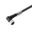 Sensor/actuator line, One end without connector, M12, Number of poles : 8, 10 m, Socket, angled, Shielded: Yes, LED: No, Sheath material: PUR, Halogen: No thumbnail 1