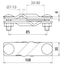 SV clamp St/tZn f. Rd 7-10/7-10mm - Rd 7-10/Fl 40mm - Fl 40/40mm thumbnail 2