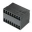 PCB plug-in connector, male header, closed side, THT solder connection, 3.81 mm, Number of poles: 8, 90°, Solder pin length (l): 3.2 mm, tinned, black, Box thumbnail 1