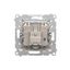 Double angled cover for ITC socket for Keystone, (module), anthracite, metalic thumbnail 2