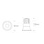 WHITE 15W WW 24deg IP20 230V DARK LIGHT thumbnail 2