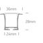 BLACK RECESSED PROFILE 2m + BLACK PC diffuser thumbnail 3