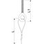 QWT AS 1 10M G Suspension wire with eyebolt 1x10000mm thumbnail 2