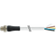 M12 Power male 0° L-cod. with cable PUR 5x1.5 bk UL/CSA+drag ch. 25m thumbnail 1