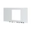 XTMPIX40WC-H550W1000 Front cover for IZMX40, withdrawable, HxW=550x1000mm, grey thumbnail 4