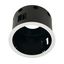 AIXLIGHT PRO FLAT ROUNDFRAME 1 fitting housing, white thumbnail 1
