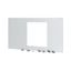 XTMPIX40WC-H550W1000 Front cover for IZMX40, withdrawable, HxW=550x1000mm, grey thumbnail 3