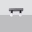 CEILING LAMP TAVO 2 GREY E27 2X15W IP20 thumbnail 2